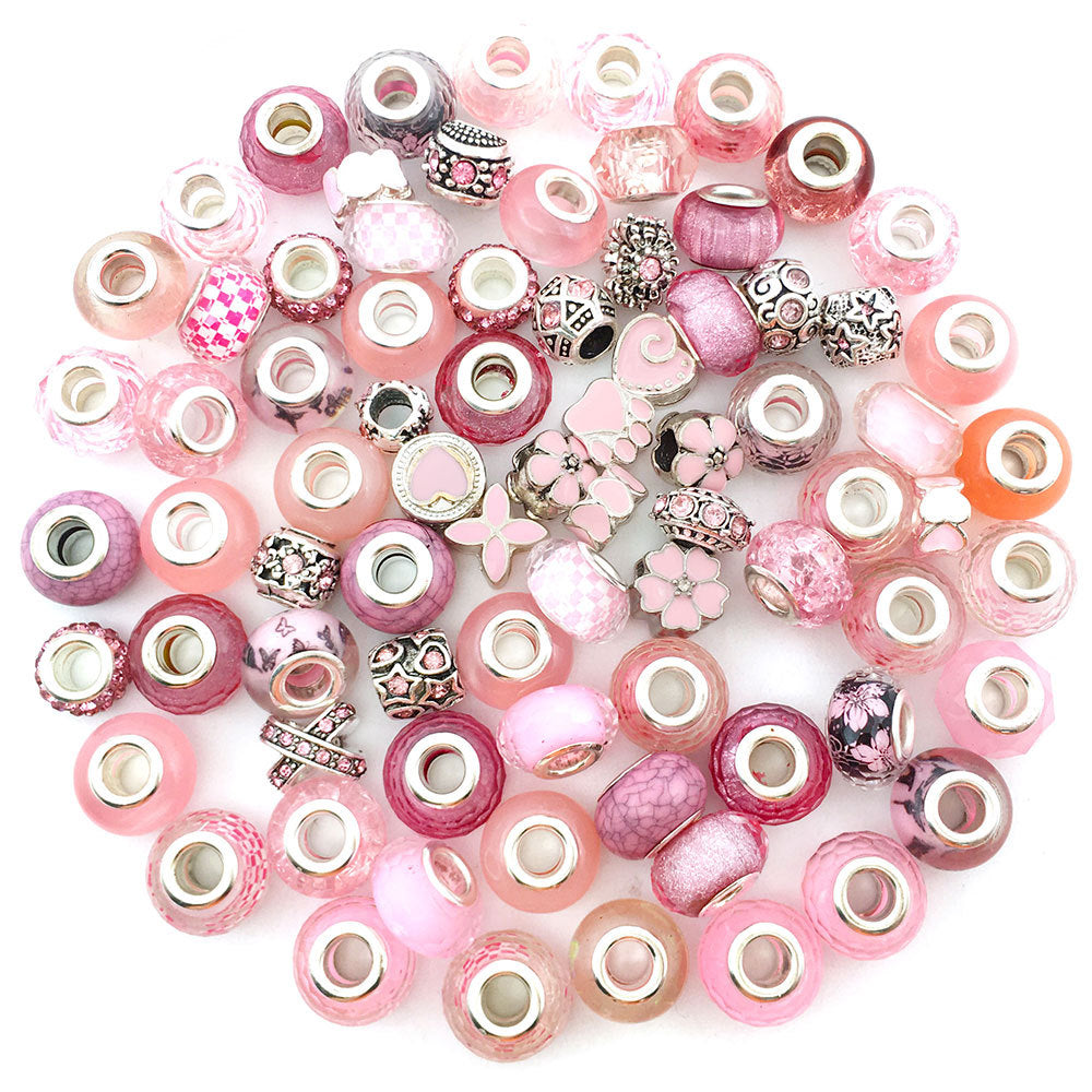 Wholesale 80PCS/Pack Alloy Point Drill Beads 10mm Bracelet Accessories